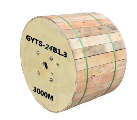 كابل الألياف الضوئية أحادي الوضع GYTS-24B1.3 خارجي 24 نواة G652D للاتصالات
