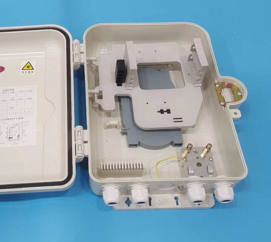 صندوق إنهاء الألياف الخارجية ABS على الحائط 16 منفذ ODB ODP لـ FTTH