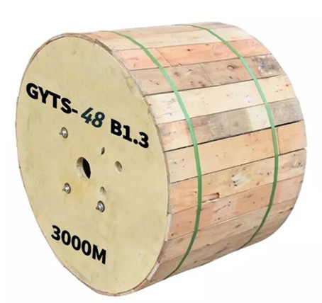 كابل الألياف البصرية GYTS SM المدرع 48 كور في الهواء الطلق 9 / 125u للاتصالات عن بعد