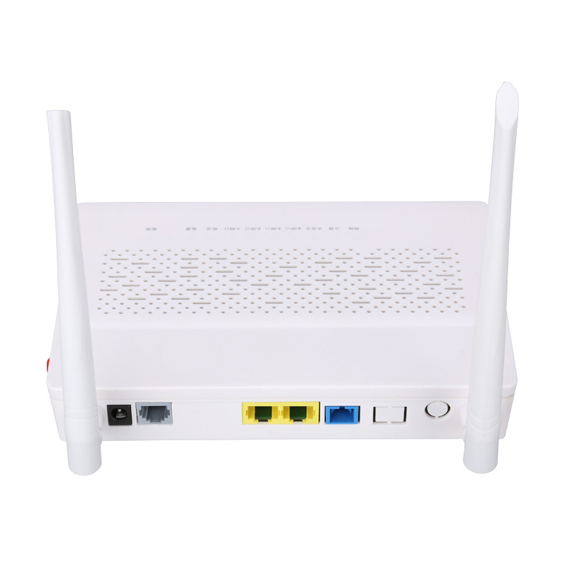 2LAN WIFI POTS ONU وحدة الشبكة الضوئية 1 * 10 / 100M و 1 * 10/100 / 1000M مع التفاوض التلقائي