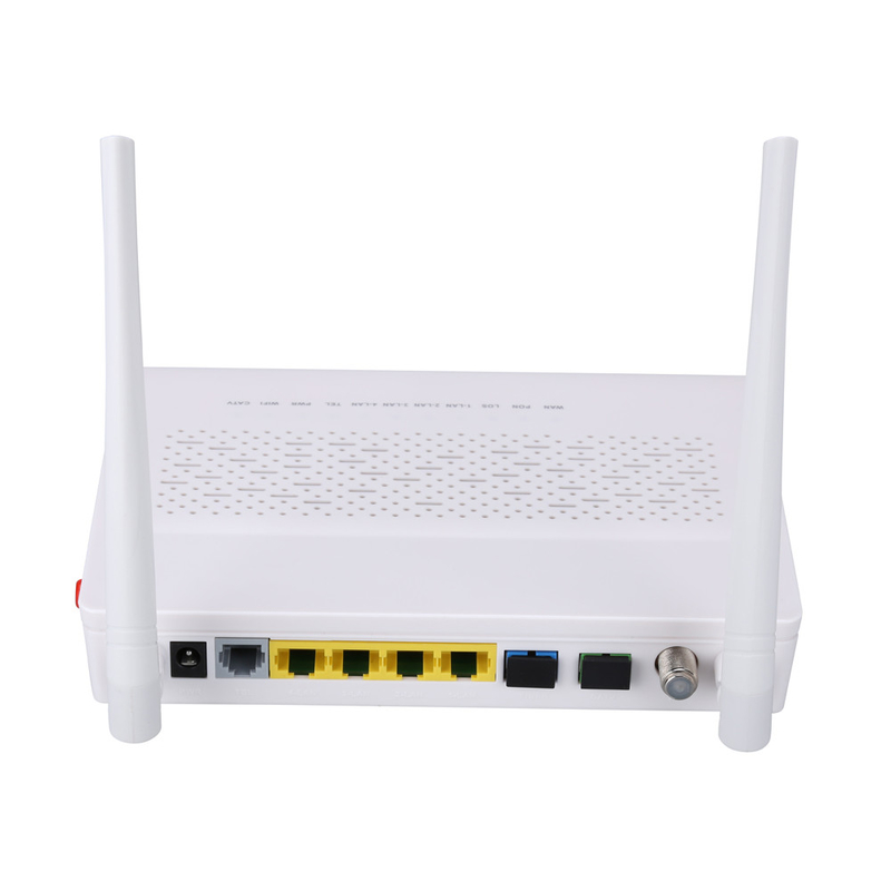 2T2R الوضع GPON EPON ONU 3FE 1GE WIFI POTS CATV Dual Fiber FTTH ONU Modem