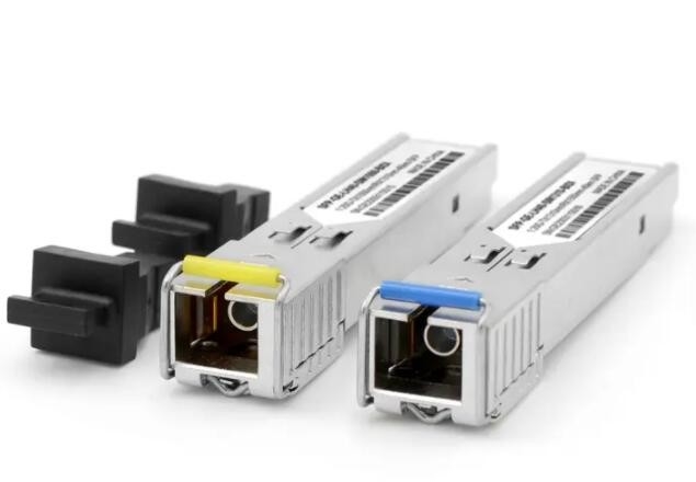 1.25G SFP الألياف البصرية جهاز الإرسال والاستقبال 5 كيلومترات 1550 / 1310nm SC موصل BIDI SFP وحدة