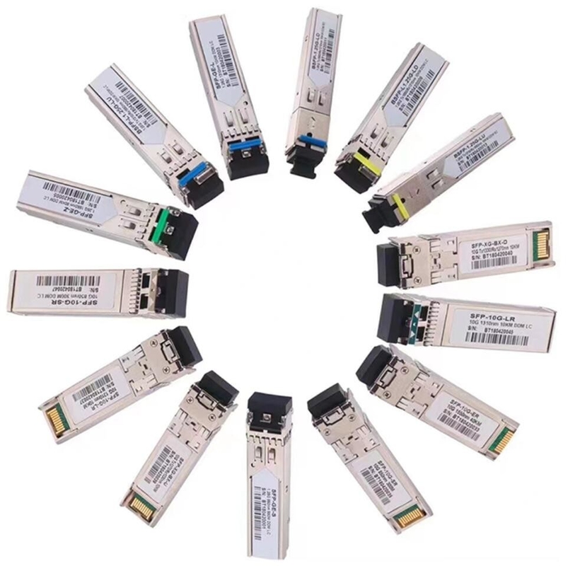 1.25G SFP الألياف البصرية جهاز الإرسال والاستقبال 5 كيلومترات 1550 / 1310nm SC موصل BIDI SFP وحدة