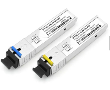 جهاز إرسال واستقبال الألياف البصرية SFP - موصل LC / SC مزدوج 850nm / 1310nm / 1550nm Simplex 1310nm / 1490nm / 1550nm DDM OEM