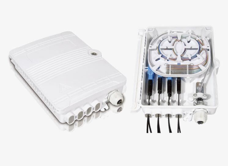صندوق توزيع خارجي FTTH 8 مراكز بصرية مشتركة آلة ABS مادة صندوق طرفي