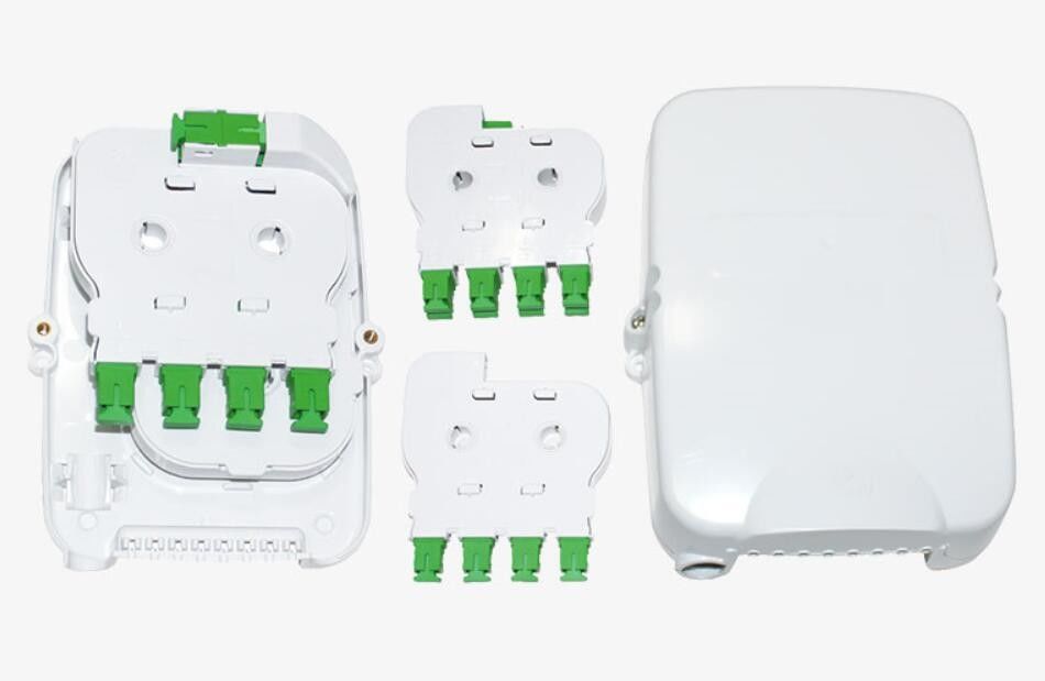 8 Fibers Fiber Optic Distribution Box Wet Proof Fiber Optic Splitter Box for FTTH