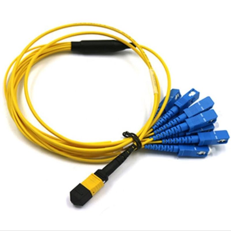 12 كبل اندلاع MPO ، كبل تصحيح MTP SC لـ FTTH FTTA
