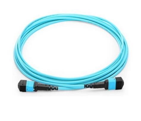 كبل الألياف OM3 MPO 12 ، سلك التصحيح SM لوحدة QSFP