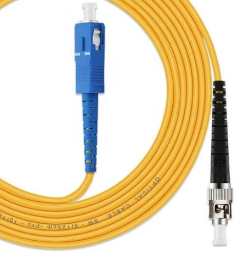 OS2 الألياف البصرية التصحيح الحبل SC / UPC إلى وضع واحد ST / UPC