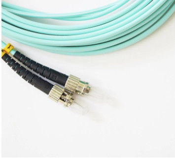 2M ST إلى ST كابل تصحيح الألياف متعدد الأوضاع لون أكوا لـ FTTH