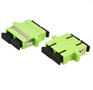 محول كابل الألياف البصرية السيراميك FTTX LAN RoHS SC Duplex Lime Green OM5 المحول