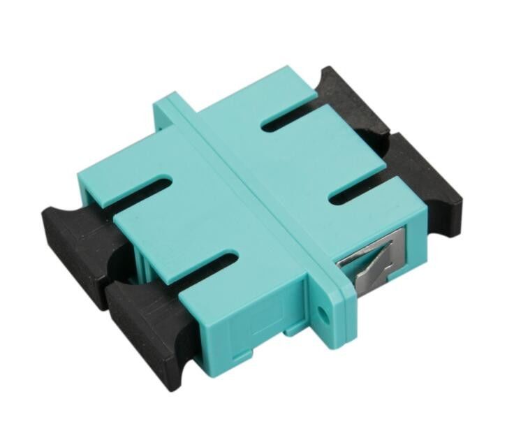 محول شبكة الألياف البصرية أكوا SC MM OM3 DX لحام المعادن مع شفة