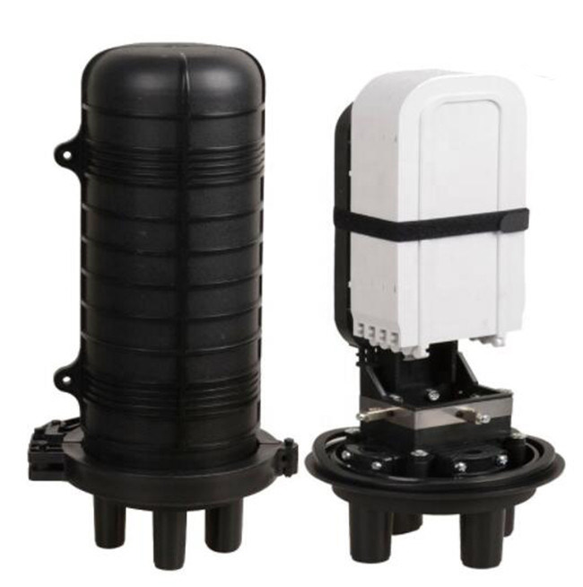 IP68 24 48 96core عمودي الحرارة يتقلص ختم القبة إغلاق الألياف البصرية 1 مدخل 3 منفذ