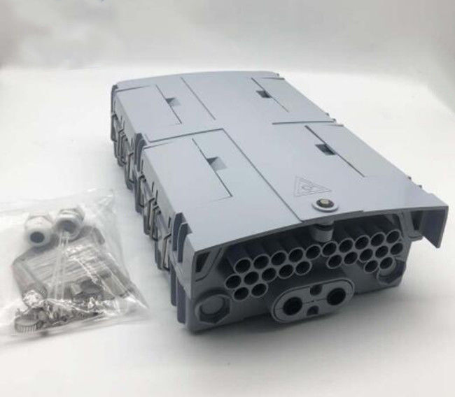 توزيع الألياف البصرية في الهواء الطلق PC ABS 24 صندوق توزيع الألياف البصرية الأساسية IP65 اللون الرمادي