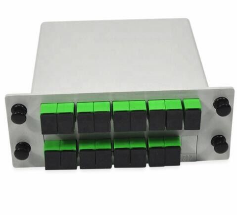 1650nm 1 × 16 PLC مقسم الألياف البصرية SC APC موصل بطول 0.3 متر