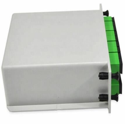 1650nm 1 × 16 PLC مقسم الألياف البصرية SC APC موصل بطول 0.3 متر