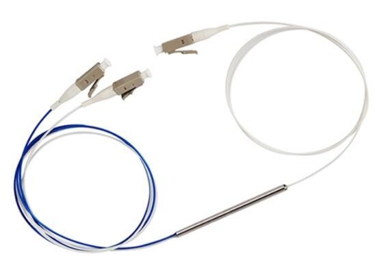 LC UPC 1 * 2 FBT مقرنة الألياف البصرية 0.9mm 1m مقسم الألياف الضوئية
