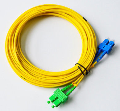 SM Duplex SC / UPC-SC / APC 3.0 مم الألياف البصرية البلوز 10 م SGS ISO