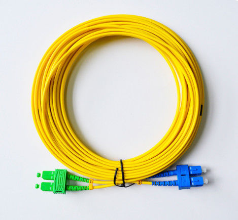 SM Duplex SC / UPC-SC / APC 3.0 مم الألياف البصرية البلوز 10 م SGS ISO