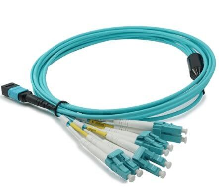 Mpo Lc Duplex 8F Optical Fiber Patch Cord 5m Cable PC APC Polish