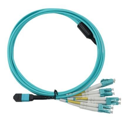 Mpo Lc Duplex 8F Optical Fiber Patch Cord 5m Cable PC APC Polish