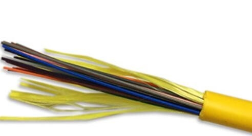 كابل توزيع الألياف البلاستيكية LSZH Dia 8.5mm 24 Cores GJFJV-24B1 SM