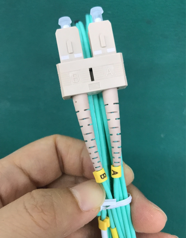 3.0mm OM3 الألياف البصرية التصحيح الحبل 3 متر LC إلى SC متعدد الأوضاع المزدوجة الألياف البصرية التصحيح كابل