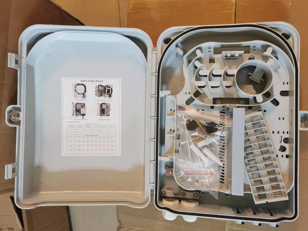 ABS خزانة توزيع الألياف البصرية الخارجية ODP 24 Port SC Simplx 48 Core LC Duplex