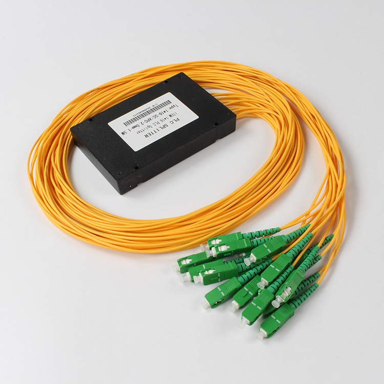SC APC 1x16 PLC Fiber Splitter Optical PLC Splitter لتلفزيون كابل FTTX