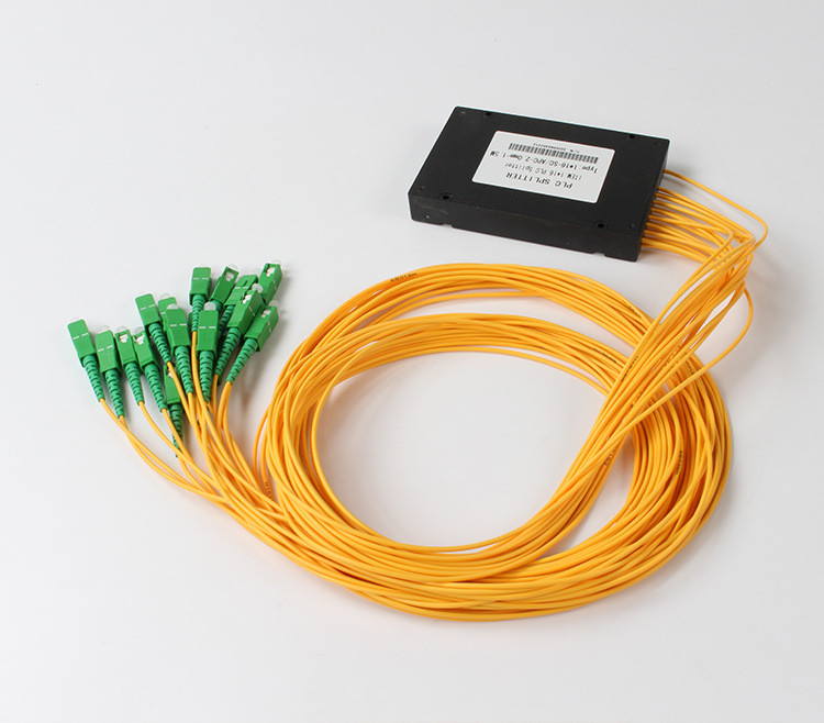 SC APC 1x16 PLC Fiber Splitter Optical PLC Splitter لتلفزيون كابل FTTX