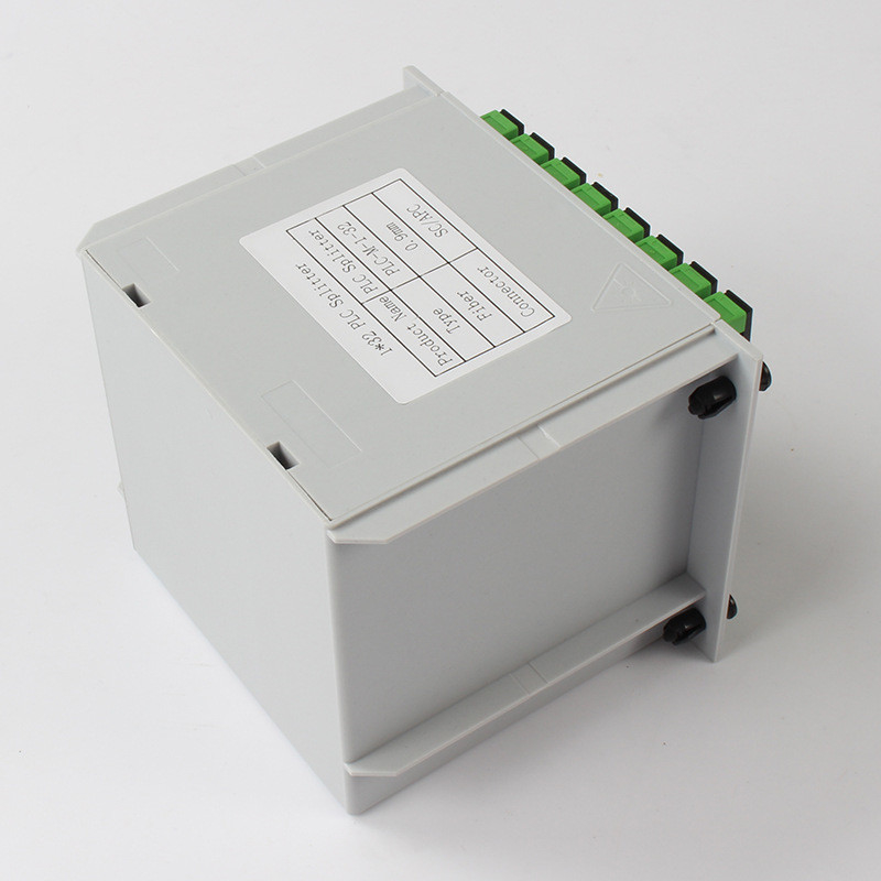 1X32 الألياف PLC الفاصل SC APC موصل 1310nm RL 55db الألياف 0.9 مم