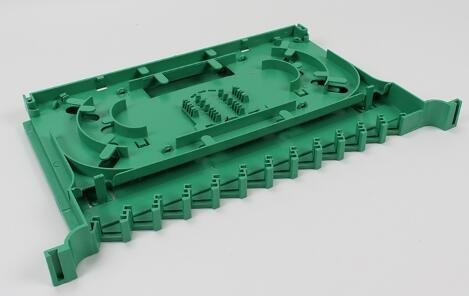 علبة Optic Fusion Splice Tray 12 Core مجمعة ضفيرة فارغة التكوين الكامل SC FC LC